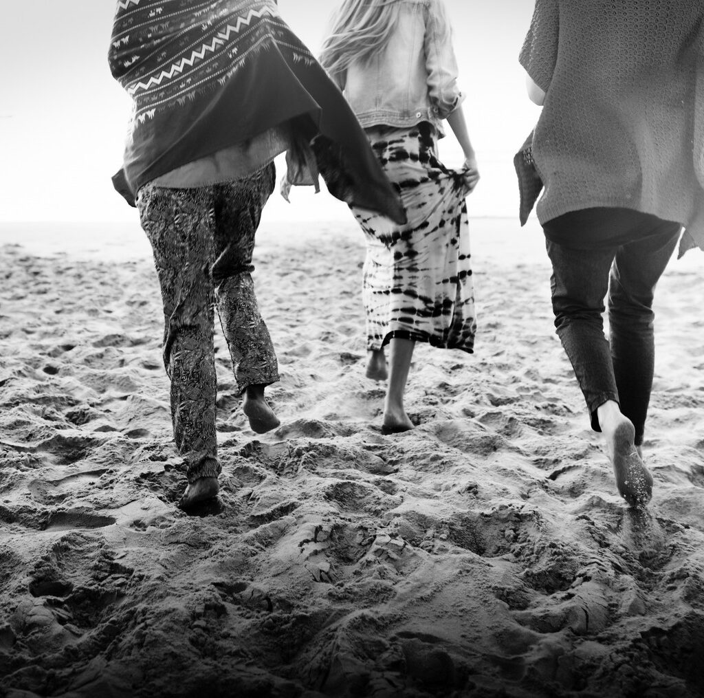 Friendship Bonding Relaxation Summer Beach Happiness Concept Beer Bites and Free Music